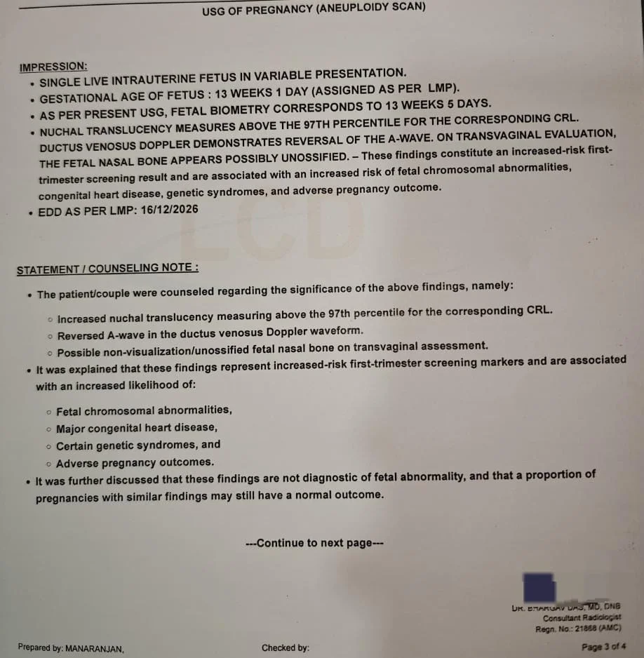Sample MSK Ultrasound Report