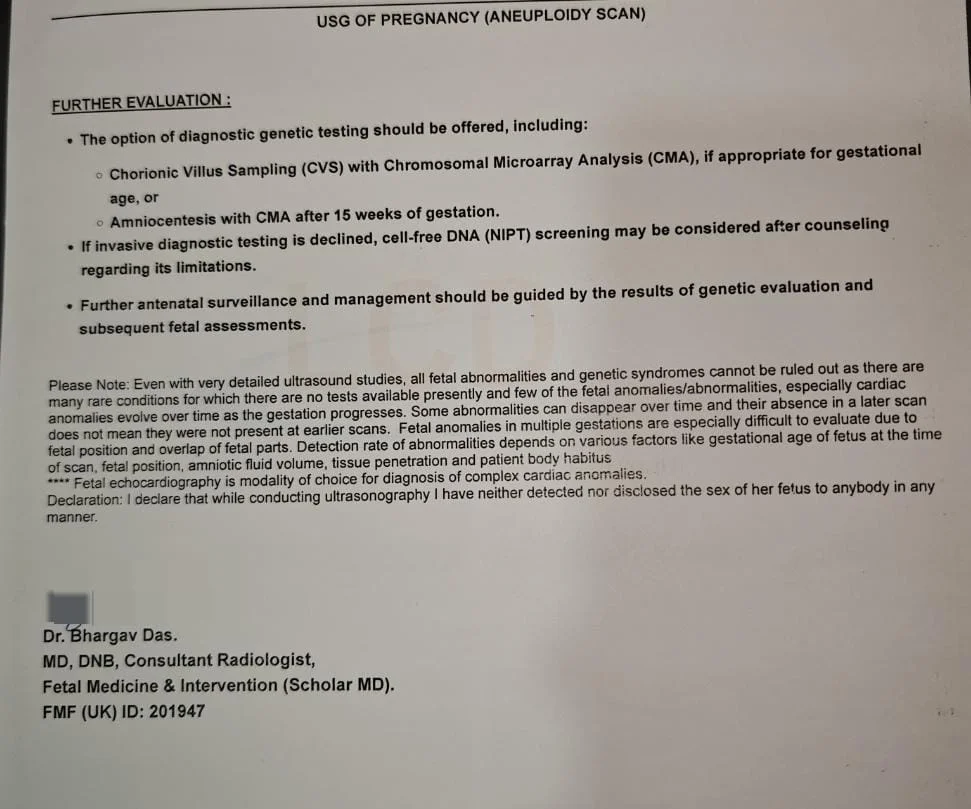 Sample Interventional Ultrasound Report